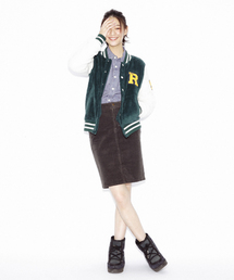 X-girl | FLUFFY STADIUM JACKET(その他アウター)