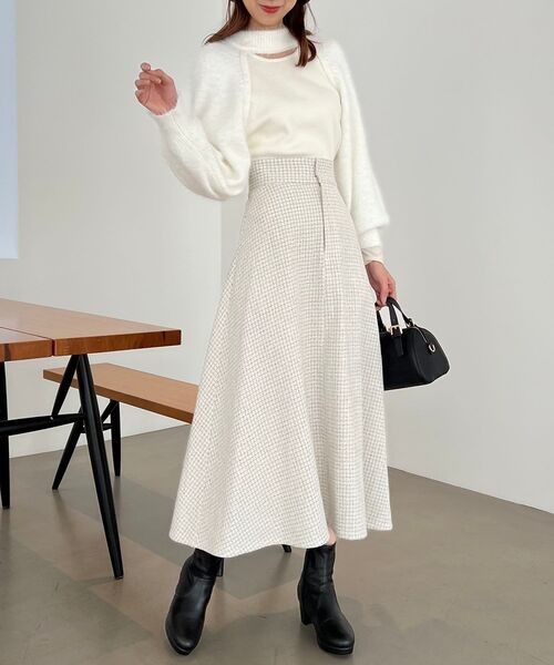 MAJESTIC LEGON（マジェスティックレゴン）の「ベーシックミニボストンバッグ（ボストンバッグ・レディース・ダークブラウン/ブラック/アイボリー・FREE）」の16枚目の写真