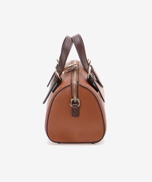 MAJESTIC LEGON（マジェスティックレゴン）の「ベーシックミニボストンバッグ（ボストンバッグ・レディース・ダークブラウン/ブラック/アイボリー・FREE）」の8枚目の写真