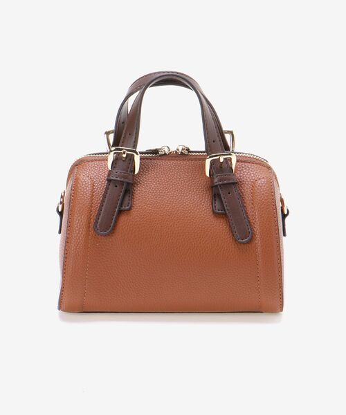 MAJESTIC LEGON（マジェスティックレゴン）の「ベーシックミニボストンバッグ（ボストンバッグ・レディース・ダークブラウン/ブラック/アイボリー・FREE）」の9枚目の写真