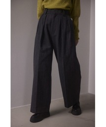 BLACK BY MOUSSY | tuck volume pants(タックボリュームパンツ)(その他パンツ)