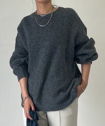 un dix cors | ゴマジャガードシンプルニットプルオーバー(ニット/セーター)