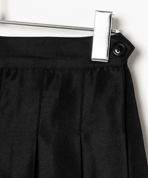 WEGO（ウィゴー）の「WEGO/【一部店限定】ポケット付き無地プリーツスカート（デニムスカート・レディース・ブラック/グレー・SMALL/MEDIUM/LARGE）」の3枚目の写真