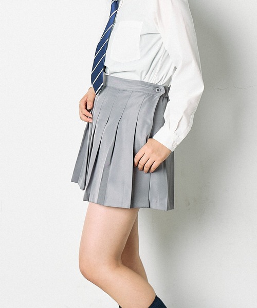 WEGO（ウィゴー）の「WEGO/【一部店限定】ポケット付き無地プリーツスカート（デニムスカート・レディース・ブラック/グレー・SMALL/MEDIUM/LARGE）」の16枚目の写真