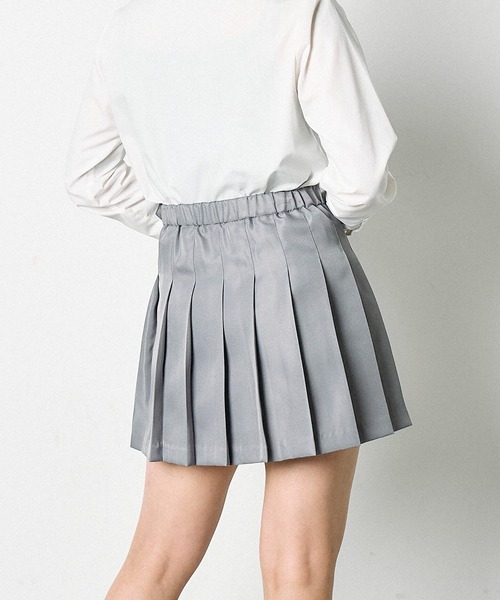 WEGO（ウィゴー）の「WEGO/【一部店限定】ポケット付き無地プリーツスカート（デニムスカート・レディース・ブラック/グレー・SMALL/MEDIUM/LARGE）」の17枚目の写真