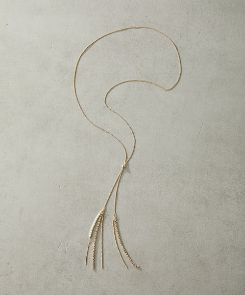 PAPILLONNER（パピヨネ）の「パールクリスタルネックレス/PAPILLONNER/パピヨネ（ネックレス・レディース・ゴールド・FREE）」の4枚目の写真