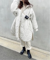 Meli rich | キルティングフードコート(ダウンジャケット/コート)