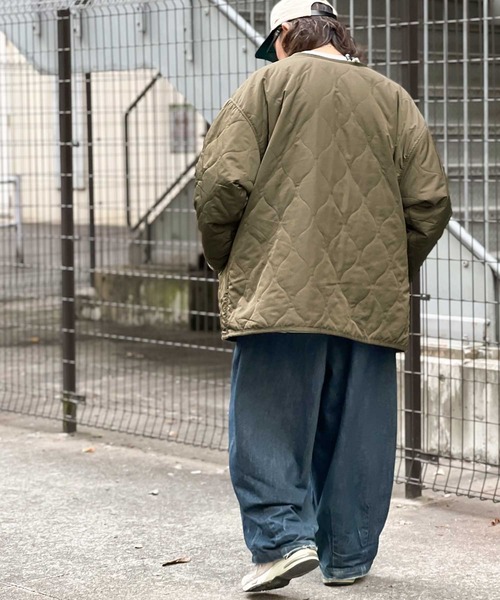 Java(ジャバ)の「《JaVaジャバ コラボ》ノーカラーキルティングコート(ノーカラーコート・メンズ・カーキブラウン/ブラック/カーキ/アイボリー・LARGE/MEDIUM/X-LARGE)」の14枚目の写真
