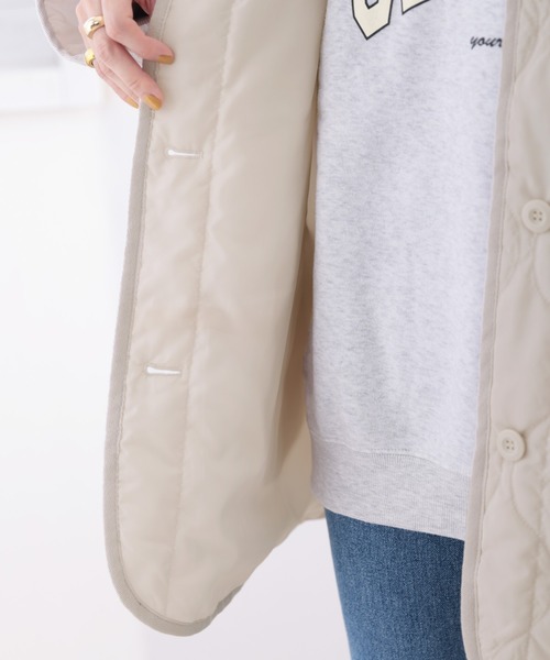 Java(ジャバ)の「《JaVaジャバ コラボ》ノーカラーキルティングコート(ノーカラーコート・メンズ・カーキブラウン/ブラック/カーキ/アイボリー・LARGE/MEDIUM/X-LARGE)」の12枚目の写真