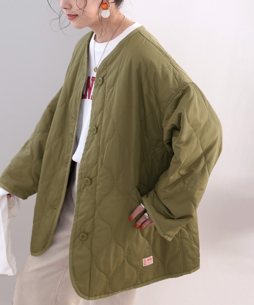 Java(ジャバ)の「《JaVaジャバ コラボ》ノーカラーキルティングコート(ノーカラーコート・メンズ・カーキブラウン/ブラック/カーキ/アイボリー・LARGE/MEDIUM/X-LARGE)」の16枚目の写真