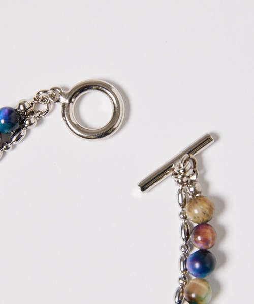 AIVER(アイバー)の「AIVER ランダムタイガーアイ2連ブレスレット MADE IN JAPAN(ブレスレット・メンズ・ピンク/グリーン/ブルー/ブラック/ピンク系その他/ダークグリーン/グレー・FREE)」の11枚目の写真