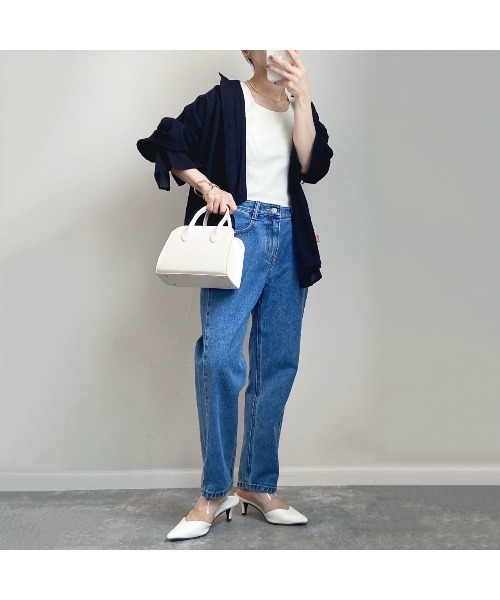 DAIS-Y(デイジー)の「【低身長さん専用】美脚テーパードデニムパンツ(デニムパンツ・レディース・ブルー/ライトブルー/ブルー系その他・SMALL/MEDIUM)」の6枚目の写真