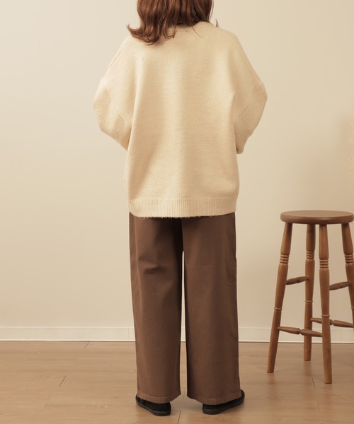 mil（ミル）の「【150㎝前後の小柄さんサイズ】セミワイドチノパンツ（チノパンツ・レディース・ライトベージュ/ブラウン/ベージュ・XXS/S/XS）」の9枚目の写真
