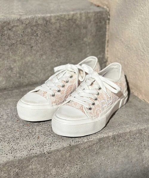 ASH(アッシュ)の「【GREASE】レーススニーカー(スニーカー・レディース・ホワイト/ピンク/ブルー・40/38/39/35/36/37)」の5枚目の写真