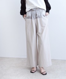 ウエストドロストワイドパンツ