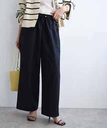 ウエストドロストワイドパンツ