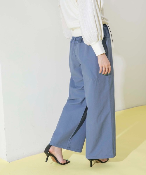 Eimee Law(エイミーロウ)の「ウエストドロストワイドパンツ(その他パンツ・レディース・ブラック/ダークブルー/ライトベージュ・38)」の9枚目の写真