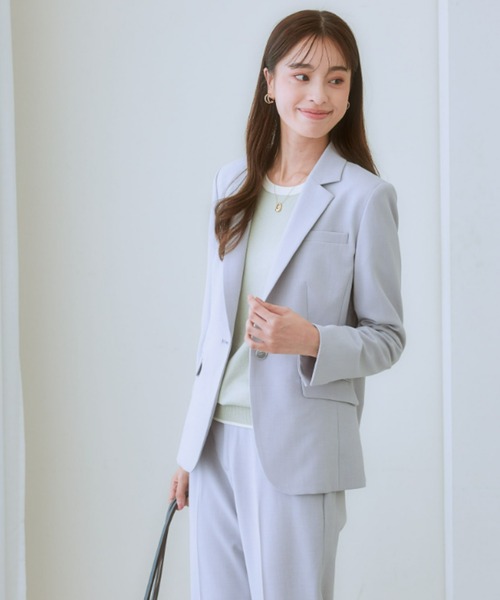 セール】【洗える】タテヨコストレッチテーラードパンツスーツ