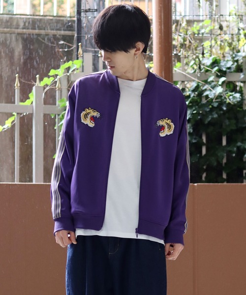 SITRY（シトリー）の「Tiger embroidery line Jersey tops/ 虎