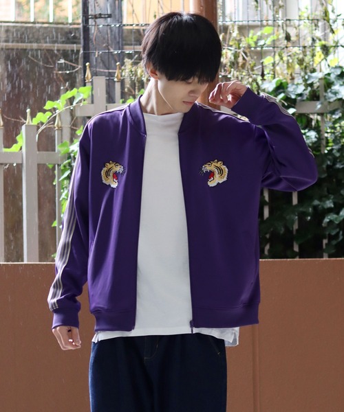 SITRY（シトリー）の「Tiger embroidery line Jersey tops/ 虎
