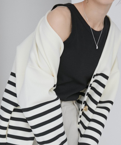 【洗える】パッド付きアメリカンスリーブリブタンクトップ