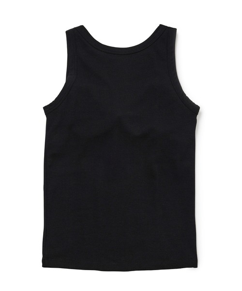 【洗える】パッド付きアメリカンスリーブリブタンクトップ