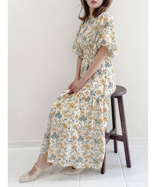 ルネ♡フラワーワンピース フラワーナローワンピース｜PETAL ONLINE（ペタルオンライン）