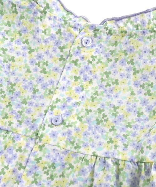 apres les cours(アプレレクール)の「花柄シャーリングチュニック(チュニック・キッズ・サーモンピンク/グリーン・80/90/100/110/120/130/140)」の8枚目の写真