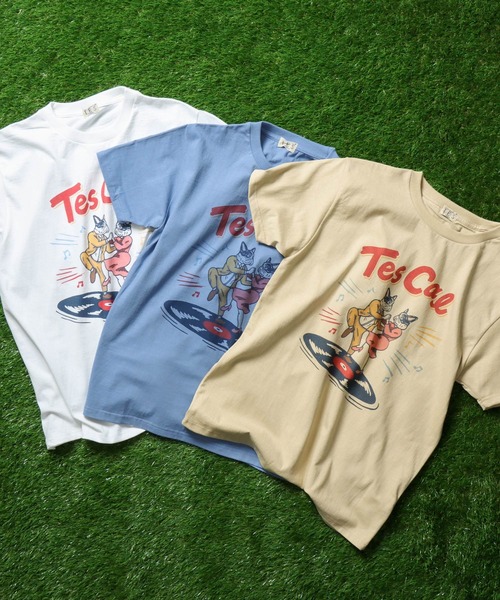 The Endless Summer(エンドレスサマー)の「TES ROCK'N SURF T-SHIRT / Tシャツ(Tシャツ/カットソー・メンズ・ベージュ/ホワイト/サックスブルー・X-LARGE/LARGE/SMALL/MEDIUM)」の9枚目の写真