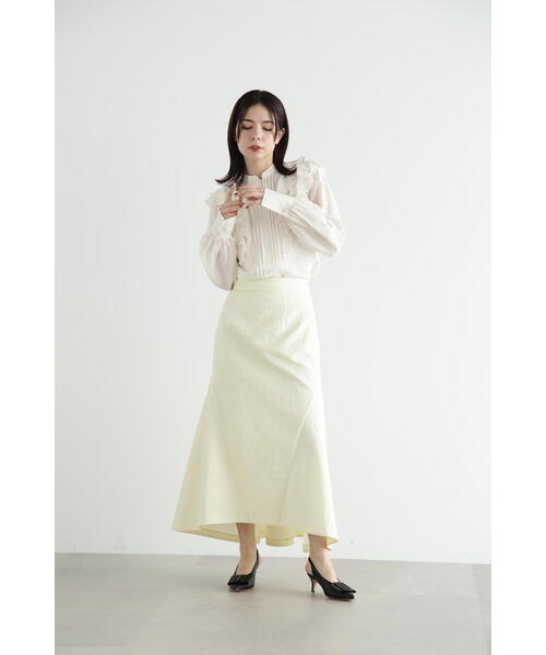 JILL STUART（ジルスチュアート）の「◆ラッフルシフォンブラウス（シャツ/ブラウス・レディース・ホワイト/ブラック/ブルー・SMALL/MEDIUM）」の12枚目の写真