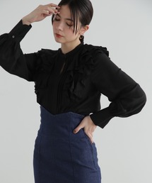 ◆ラッフルシフォンブラウス