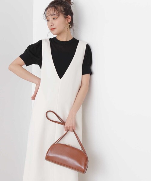 N.（N. Natural Beauty Basic）（エヌエヌナチュラルビューティーベーシック）の「◆シアースリーブアミジキリカエニット（ニット/セーター・レディース・ブラック/ベージュ/ライトグリーン・MEDIUM）」の20枚目の写真