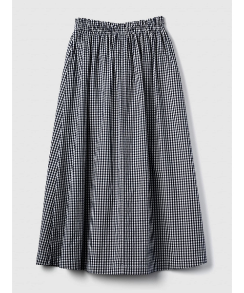 GAP（ギャップ）の「ペーパーバッグ プルオン ミディスカート（スカート・レディース・ホワイト×ネイビー/ブルー系その他/ブラック/ベージュ/ネイビー・L/S/XXS/XS/M）」の9枚目の写真