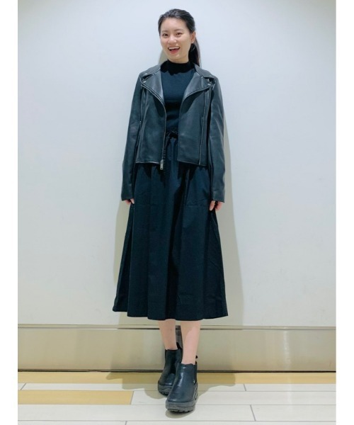 GAP（ギャップ）の「ペーパーバッグ プルオン ミディスカート（スカート・レディース・ホワイト×ネイビー/ブルー系その他/ブラック/ベージュ/ネイビー・L/S/XXS/XS/M）」の20枚目の写真