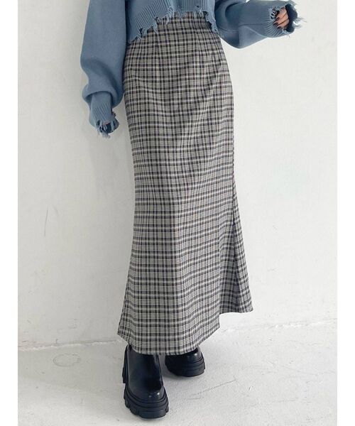 EMODA(エモダ)の「マークウエストマーメイドスカート(スカート・レディース・ベージュ/ブラック/その他・MEDIUM/SMALL)」の3枚目の写真