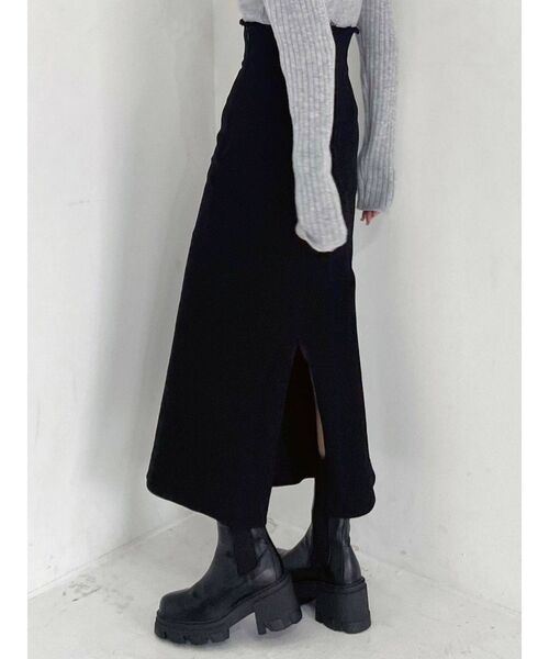 EMODA(エモダ)の「マークウエストマーメイドスカート(スカート・レディース・ベージュ/ブラック/その他・MEDIUM/SMALL)」の6枚目の写真