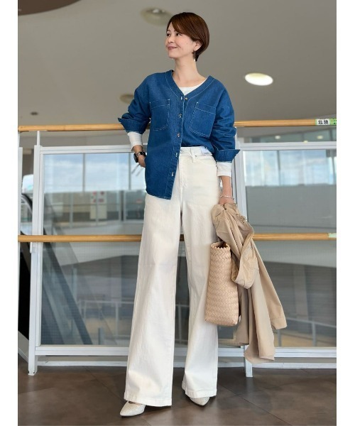 HONEYSUCKLE ROSE(ハニーサックルローズ)の「【HONEYSUCKLE ROSE】バンブートートバッグ(かごバッグ・レディース・ベージュ/ブラウン/ライトベージュ・ONE SIZE)」の8枚目の写真