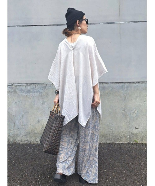 HONEYSUCKLE ROSE(ハニーサックルローズ)の「【HONEYSUCKLE ROSE】バンブートートバッグ(かごバッグ・レディース・ベージュ/ブラウン/ライトベージュ・ONE SIZE)」の21枚目の写真