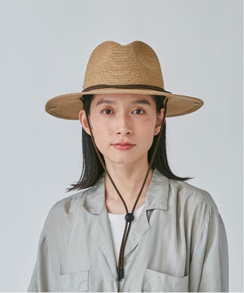 OVERRIDE（オーバーライド）の「OVERRIDE  WASHABLE BD STRAP HAT（ハット・レディース・グレー/ベージュ・58cm）」の11枚目の写真