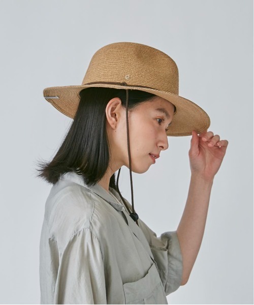 OVERRIDE（オーバーライド）の「OVERRIDE  WASHABLE BD STRAP HAT（ハット・レディース・グレー/ベージュ・58cm）」の13枚目の写真