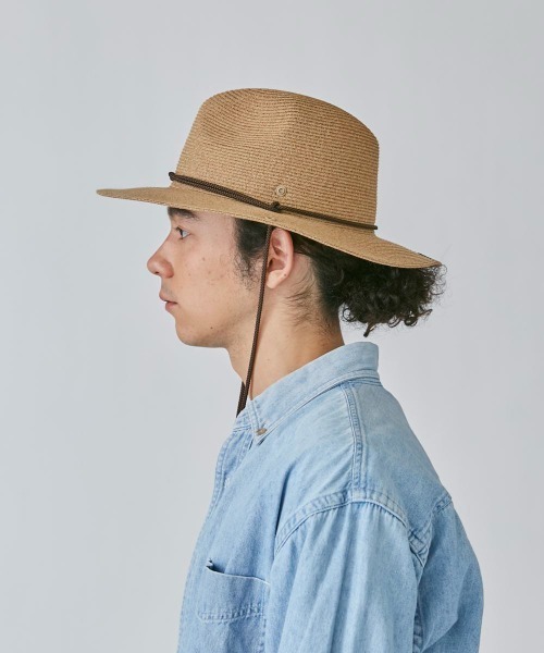 OVERRIDE（オーバーライド）の「OVERRIDE  WASHABLE BD STRAP HAT（ハット・レディース・グレー/ベージュ・58cm）」の18枚目の写真