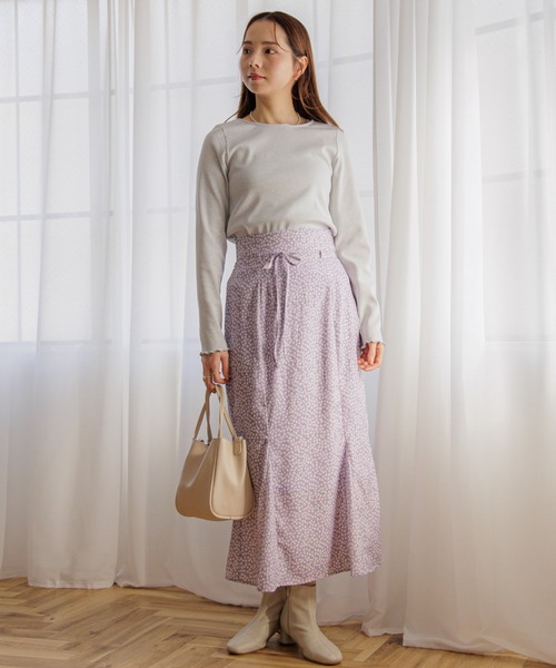 flower（フラワー）の「フローラルパピヨンスカート（スカート・レディース・ブラック/パープル・FREE）」の12枚目の写真