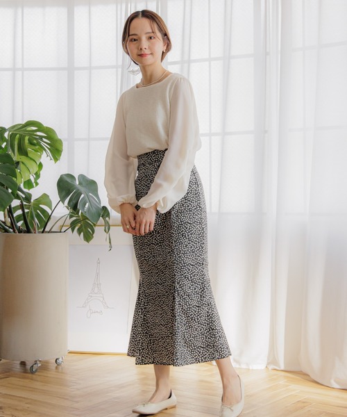 flower（フラワー）の「フローラルパピヨンスカート（スカート・レディース・ブラック/パープル・FREE）」の19枚目の写真