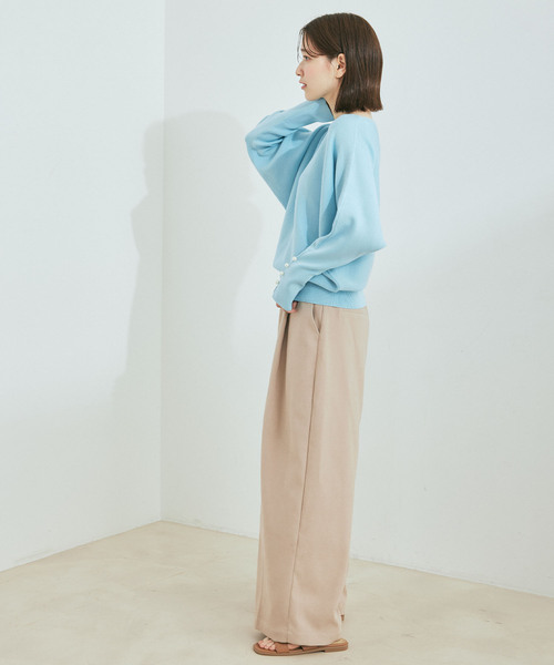 Jayro(ジャイロ)の「起毛ツイルワイドパンツ(その他パンツ・レディース・ブラック/オレンジ/ベージュ・M)」の4枚目の写真