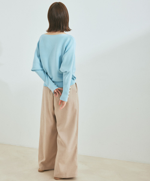 Jayro(ジャイロ)の「起毛ツイルワイドパンツ(その他パンツ・レディース・ブラック/オレンジ/ベージュ・M)」の17枚目の写真