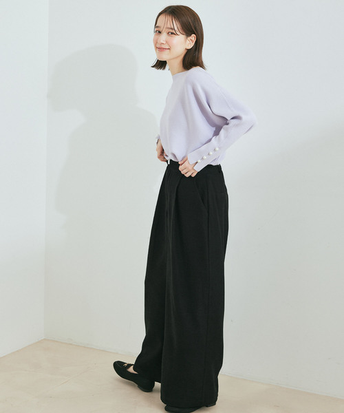 Jayro(ジャイロ)の「起毛ツイルワイドパンツ(その他パンツ・レディース・ブラック/オレンジ/ベージュ・M)」の18枚目の写真