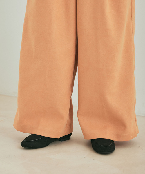Jayro(ジャイロ)の「起毛ツイルワイドパンツ(その他パンツ・レディース・ブラック/オレンジ/ベージュ・M)」の19枚目の写真