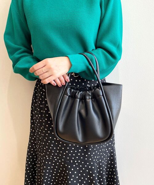 index（インデックス）の「◆ミニトートバッグ【2WAY】（トートバッグ・レディース・ライトブルー/ブラック/ベージュ・00）」の9枚目の写真