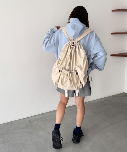 El mar ドローストリングバックパック/ナップサック（バックパック