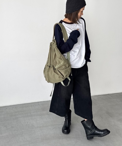 El mar ドローストリングバックパック/ナップサック（バックパック